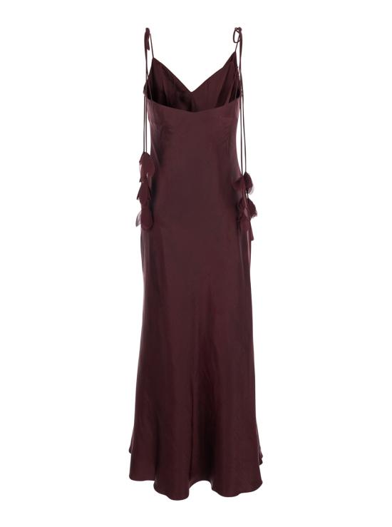 26SS 셀프 포트레이트 롱 원피스 RS26218MBUBURGUNDY Bordeaux - SELF PORTRAIT