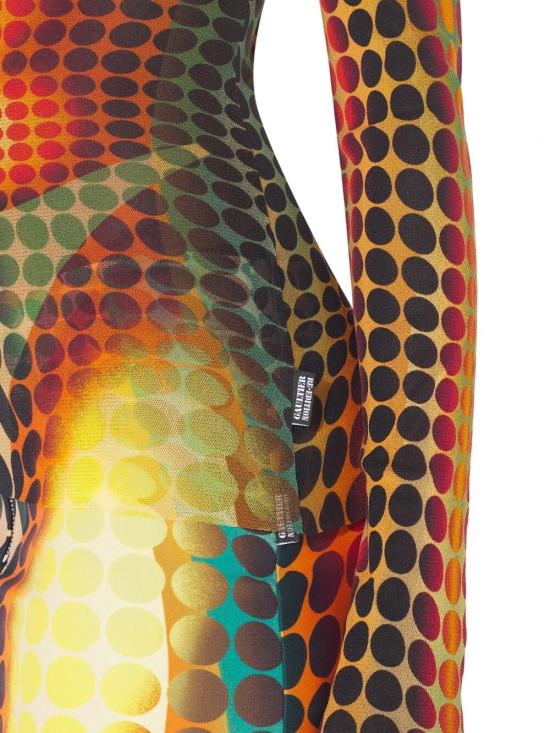 26SS 장 폴 고티에 긴팔 티셔츠 26 01 W TO445 M018P 155060 ORANGE BLUE BROWN - JEAN PAUL GAULTIER