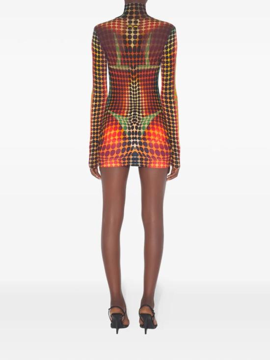 26SS 장 폴 고티에 긴팔 티셔츠 26 01 W TO445 M018P 155060 ORANGE BLUE BROWN - JEAN PAUL GAULTIER