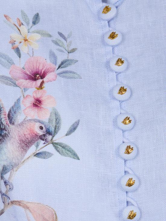 26SS 짐머만 숏 원피스 9142DC261 BLAV BLUE AVIARY - ZIMMERMANN