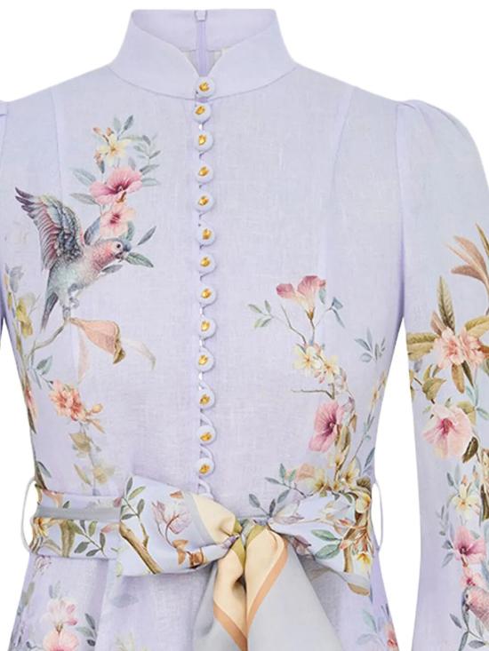 26SS 짐머만 숏 원피스 9142DC261 BLAV BLUE AVIARY - ZIMMERMANN