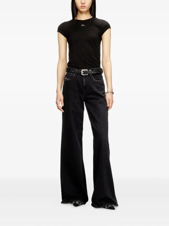 26SS 디젤 반팔 티셔츠 A19912 0AFAA 9XX BLACK - DIESEL