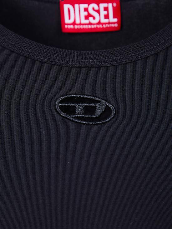 26SS 디젤 반팔 티셔츠 A19912 0AFAA 9XX BLACK - DIESEL