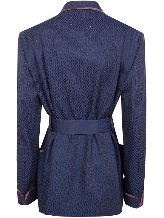 26SS 마르지엘라 울 로브 드 샹브르 재킷 S51BN0440 M35683 002J BLUE BLACK - MAISON MARGIELA