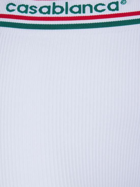 26SS 카사블랑카 숏팬츠 W SP26 ACT 025 01 WHITE - CASABLANCA