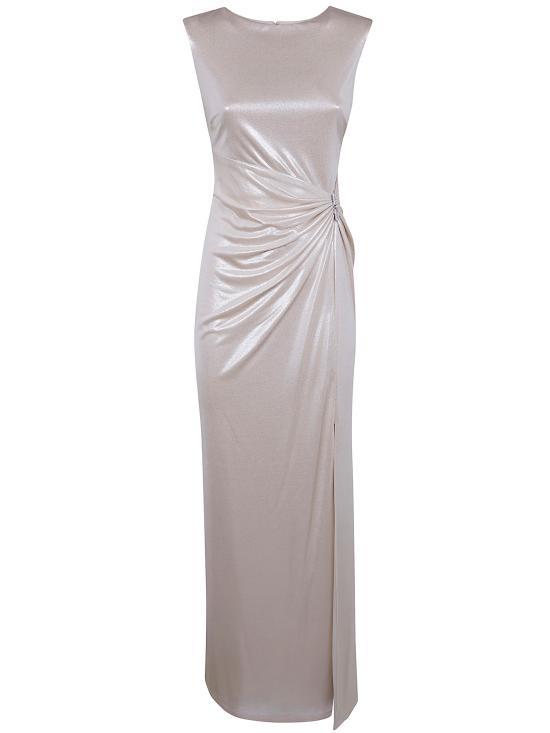 26SS 랄프 로렌 롱 원피스 253P04060001 CHAMPAGNE SILVER