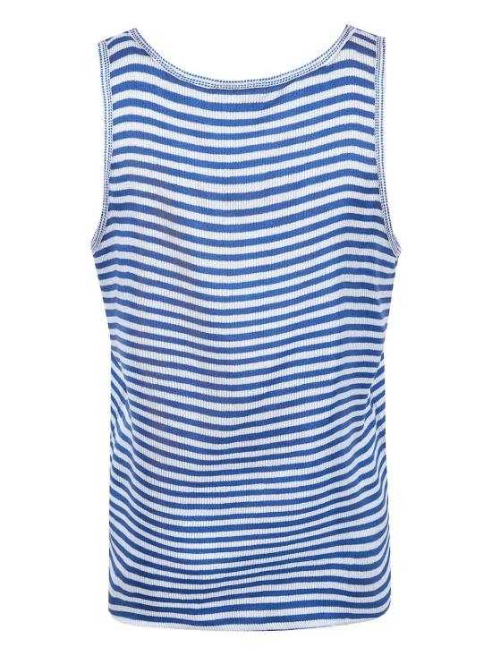 26SS 피에르루이마샤 민소매 티셔츠 ALOE S 12778 518248 DENIM - PIERRE LOUIS MASCIA