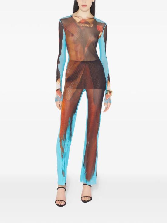 26SS 장 폴 고티에 스트레이트 팬츠 26 01 W TR069 M027P 90 MULTICOLOR - JEAN PAUL GAULTIER