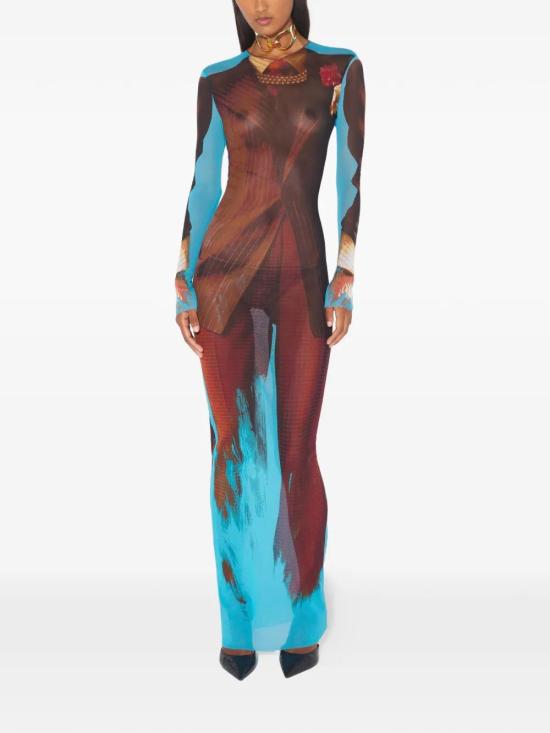 26SS 장 폴 고티에 롱 원피스 26 01 W DR136 M027P 90 MULTICOLOR - JEAN PAUL GAULTIER