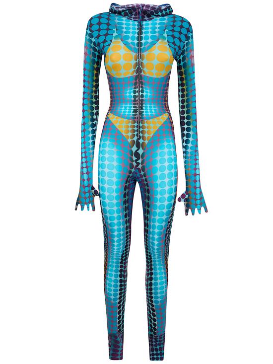 26SS 장 폴 고티에 점프수트 26 01 W JS012 J042P 502710 BLUE PURPLE YELLOW