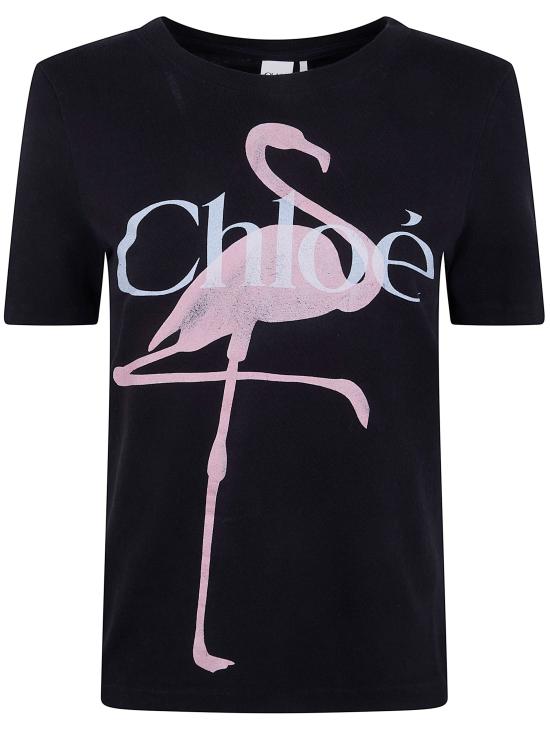 26SS 끌로에 반팔 티셔츠 CH26SJH08194 070 ASH BLACK - CHLOE