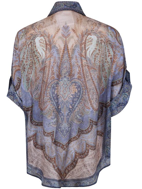 26SS 짐머만 셔츠 8624TRS262 TPBL TAPESTRY BLUE MULTI - ZIMMERMANN