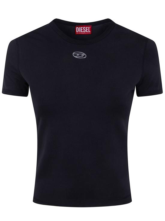 26SS 디젤 반팔 티셔츠 A19917 0AHQH 900 BLACK - DIESEL