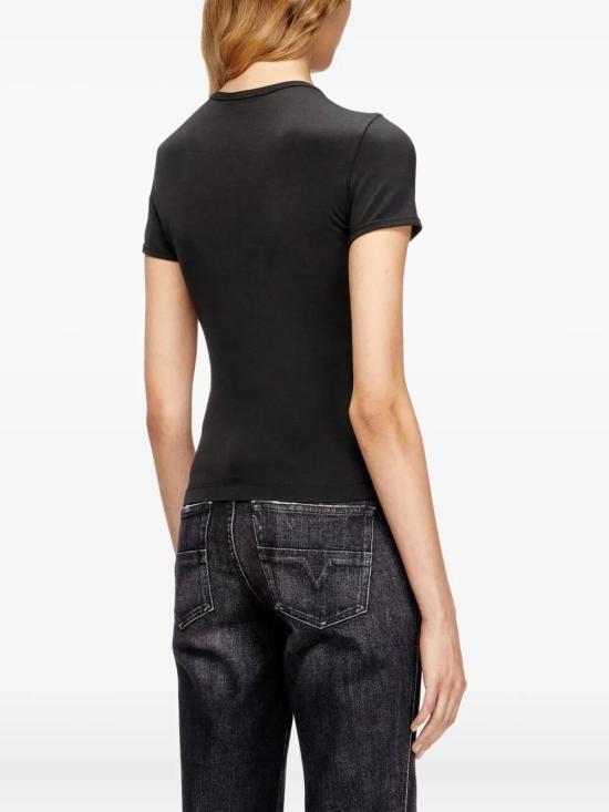 26SS 디젤 반팔 티셔츠 A19917 0AHQH 900 BLACK - DIESEL