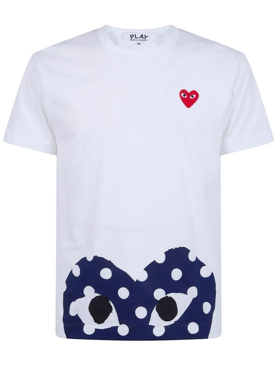 25FW 꼼데가르송 반팔 티셔츠 AX T236 0511 WHITE - COMME DES GARCONS