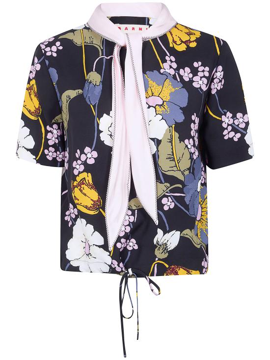 26SS 마르니 반팔 티셔츠 TTMA0439Q0 UTVA65 MFN99 BLACK - MARNI