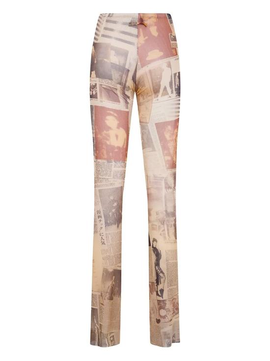26SS 장 폴 고티에 레깅스 26 01 W TR057 M013P 030830 ECRU LIGHT GREY RED - JEAN PAUL GAULTIER