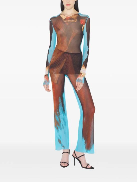 26SS 장 폴 고티에 긴팔 티셔츠 26 01 W TO458 M027P 90 MULTICOLOR - JEAN PAUL GAULTIER