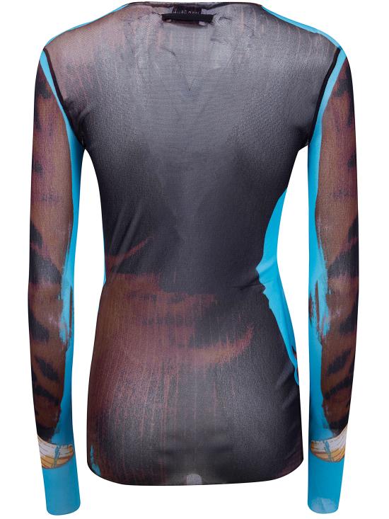 26SS 장 폴 고티에 긴팔 티셔츠 26 01 W TO458 M027P 90 MULTICOLOR - JEAN PAUL GAULTIER