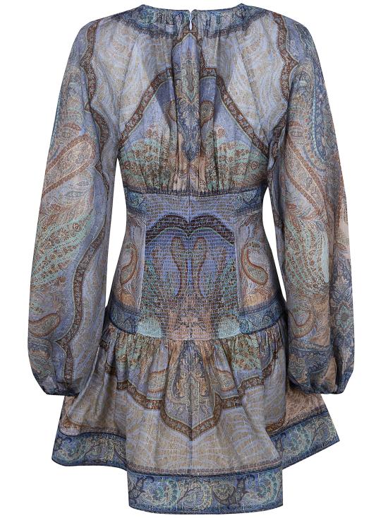 26SS 짐머만 숏 원피스 5515DRS262 TPBL TAPESTRY BLUE MULTI - ZIMMERMANN