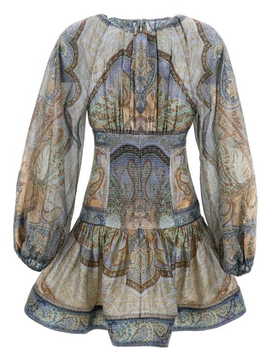 26SS 짐머만 숏 원피스 5515DRS262 TPBL TAPESTRY BLUE MULTI - ZIMMERMANN