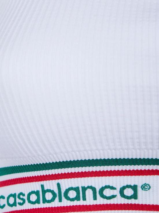 26SS 카사블랑카 민소매 티셔츠 W SP26 ACT 026 01 WHITE - CASABLANCA