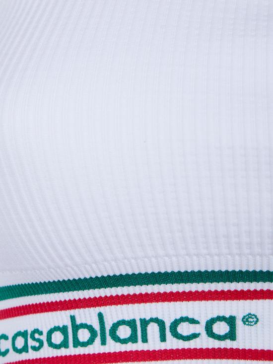 26SS 카사블랑카 민소매 티셔츠 W SP26 ACT 026 01 WHITE - CASABLANCA