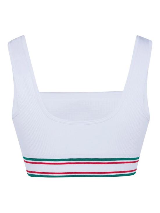 26SS 카사블랑카 민소매 티셔츠 W SP26 ACT 026 01 WHITE - CASABLANCA