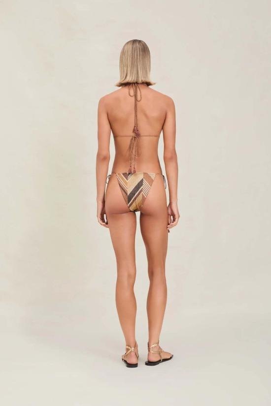  데본 윈저 비키니 수영복 화이트 비키니 바텀 에스프레소 - DEVON WINDSOR