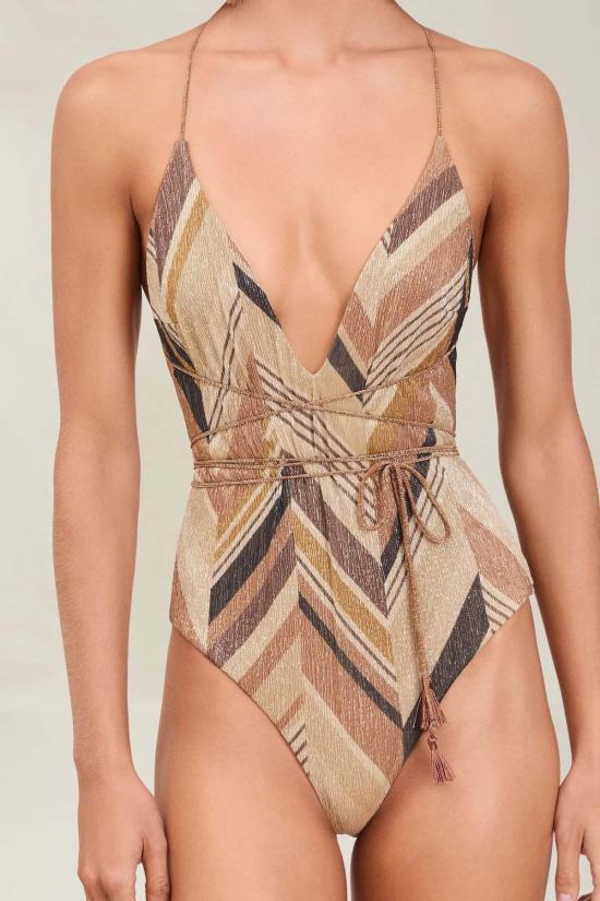  데본 윈저 원피스 수영복 우치  에스프레소 - DEVON WINDSOR