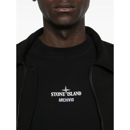25FW 스톤 아일랜드 반팔 티셔츠 152100037 S0091 V0029 BLACK - STONE ISLAND