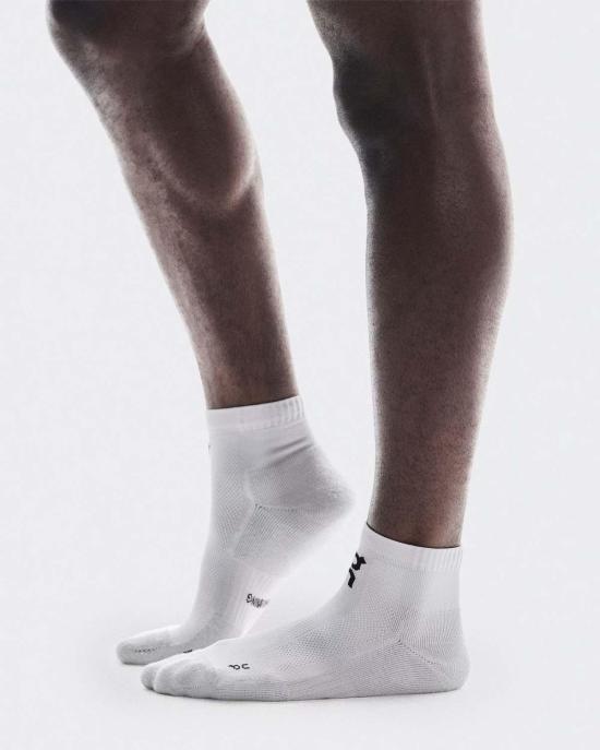  온 러닝 양말 코어 런 삭스 미드 2P  화이트/글레이셔 - ON RUNNING