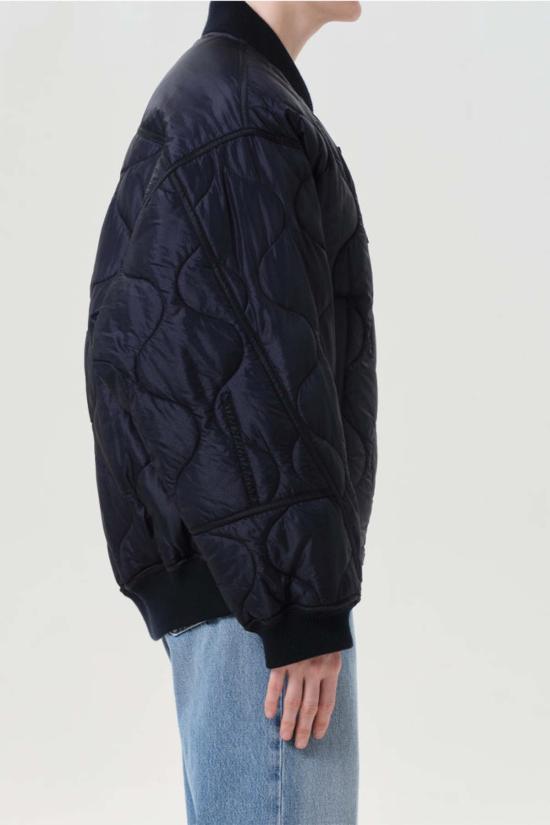  에이골디 봄버 자켓 아골데 이슬라 퀼팅 재킷 잉크 - AGOLDE