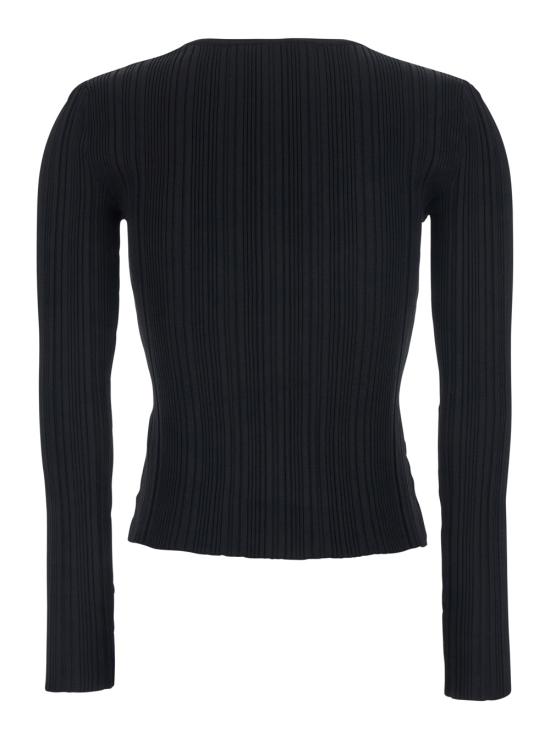 26SS 셀프 포트레이트 긴팔 티셔츠 RS26176TBBBLACK Black - SELF PORTRAIT