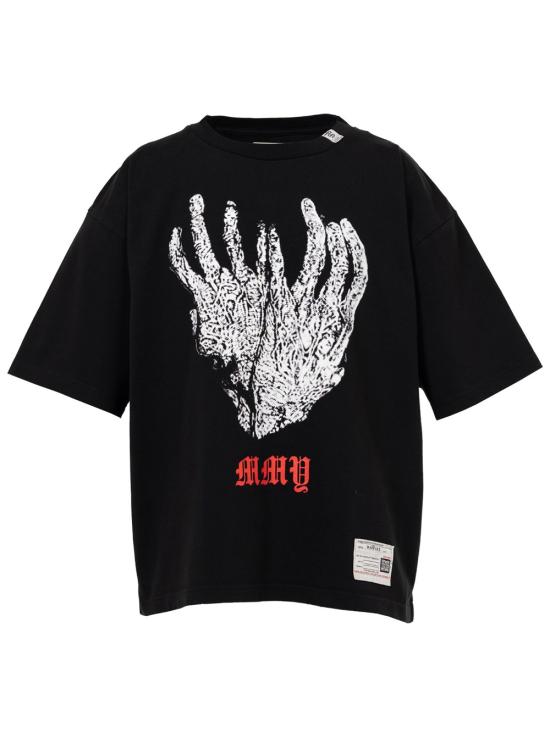 25FW 메종 미하라 야스히로 반팔 티셔츠 C15TS046 BLACK Black