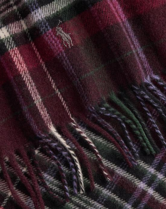 25FW 폴로 랄프로렌 클래식 플래드 스카프 449959354011 WINE MULTI Wine - POLO RALPH LAUREN