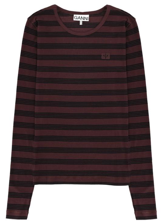 26SS 가니 긴팔 티셔츠 A1050066 00B BROWN