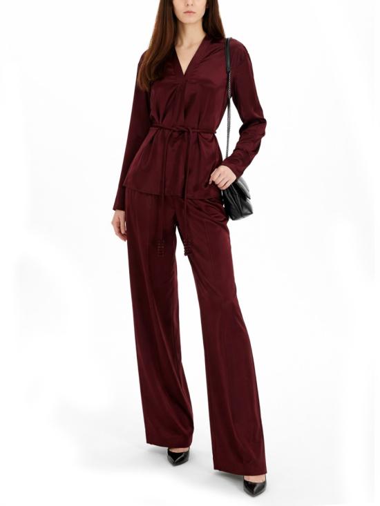 26SS 토리버치 스트레이트 팬츠 176406 600 BORDEAUX - TORY BURCH