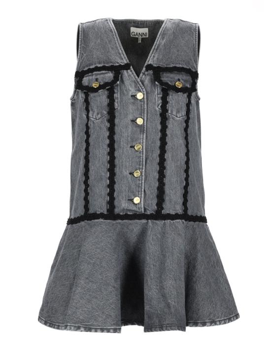 26SS 가니 원피스 A1030102 259 CHARCOAL