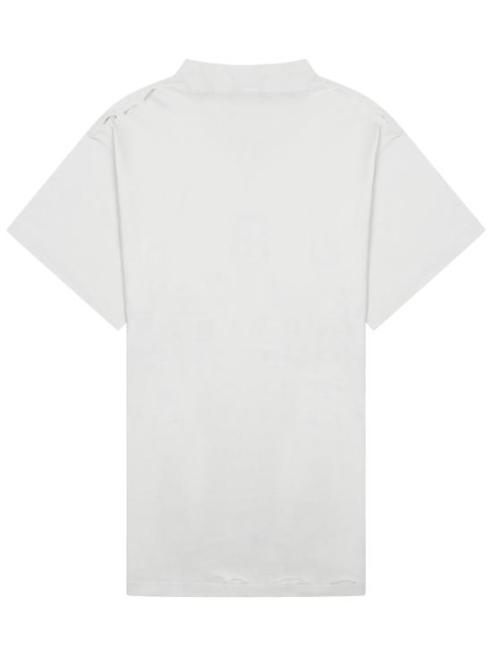 26FW 발렌시아가 옵틱컬 오버사이즈 티셔츠 811688 TRVU69081 WHITE - BALENCIAGA