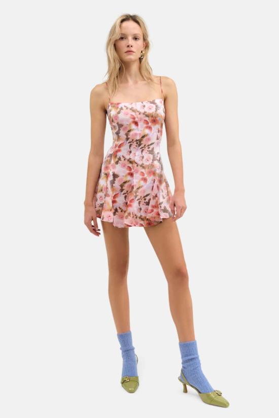  포러브앤레몬스 숏 원피스 포 러브 앤 레몬스 폴른 플로럴 미니 드레스