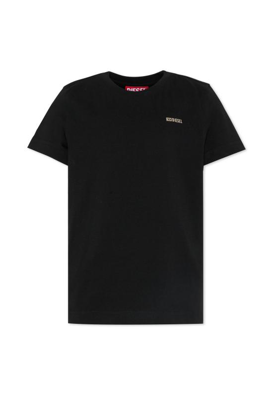 26SS [키즈] 디젤 티셔츠 J02771 0CATM K900 BLACK