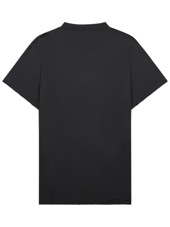 26FW 발렌시아가 옵틱컬 오버사이즈 티셔츠 811688 TRVU69034 BLACK - BALENCIAGA