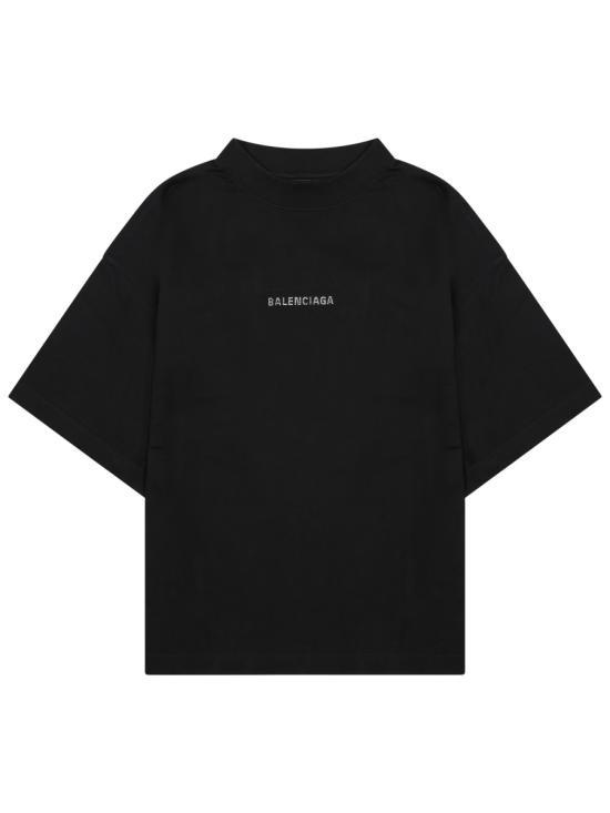 26FW 발렌시아가 반팔 티셔츠 818431 TOVJ61000 BLACK