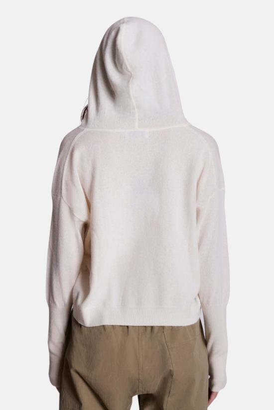  더 타일 클럽 가디건 타일 클럽 에이미 캐시미어 지퍼 후드 아이보리 - THE TILE CLUB