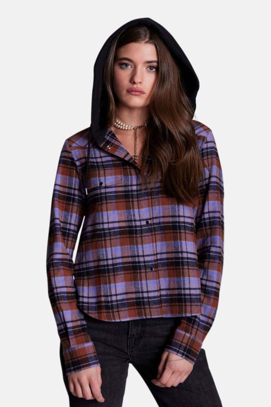  더 타일 클럽 셔츠 타일 클럽 브렌다 브러시드 플란넬 셔츠 - THE TILE CLUB