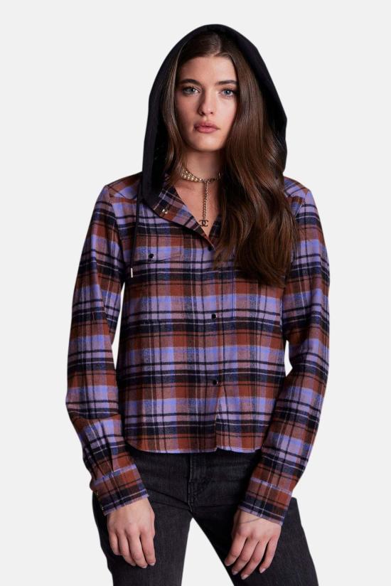  더 타일 클럽 셔츠 타일 클럽 브렌다 브러시드 플란넬 셔츠 - THE TILE CLUB