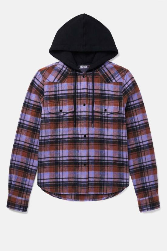  더 타일 클럽 셔츠 타일 클럽 브렌다 브러시드 플란넬 셔츠