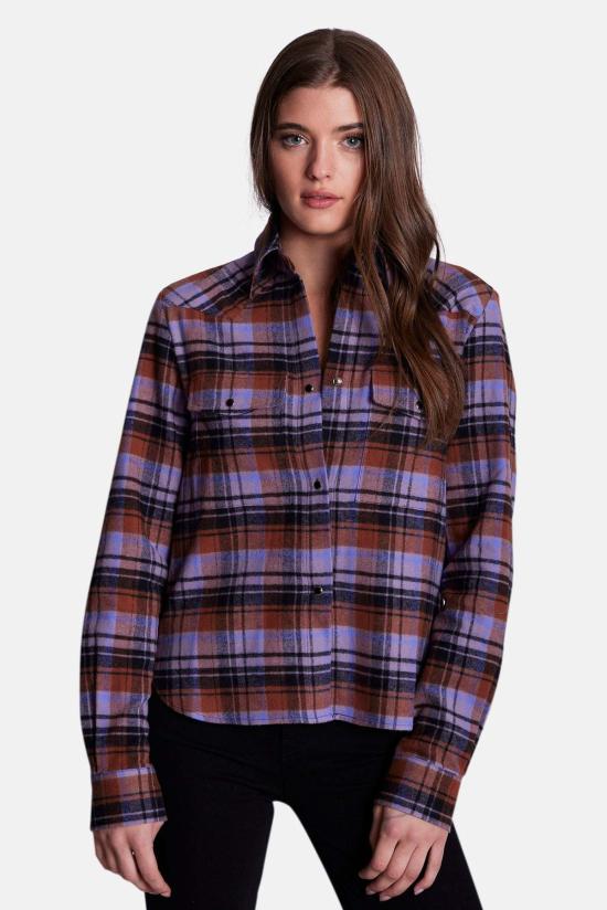  더 타일 클럽 셔츠 타일 클럽 켈리 브러시드 플란넬 셔츠