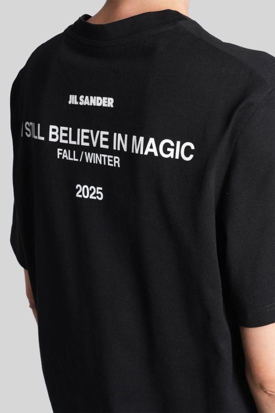 25FW 질샌더 반팔 티셔츠 423281 J02GC0128J46219 Black - JIL SANDER